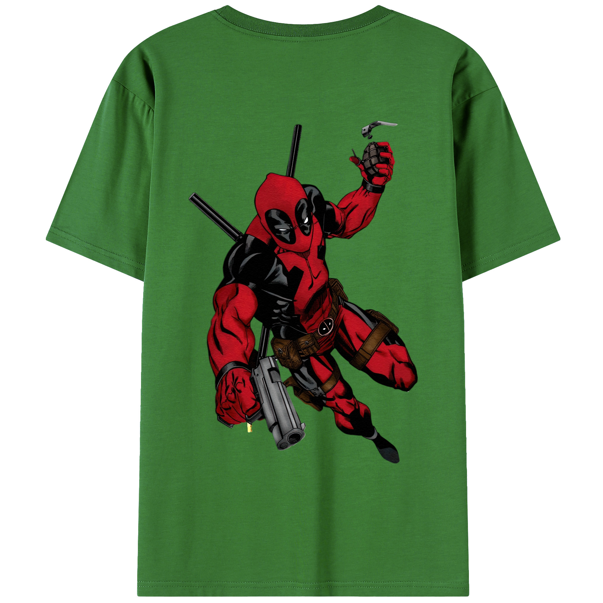 （画像用） Deadpool デッドプール レディース半袖Tシャツ(バックプリント)
